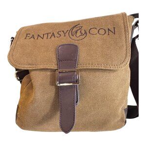 Fantasy Con Canvas Messenger Bag Las Vegas Men Women Strap & Leather Buckle